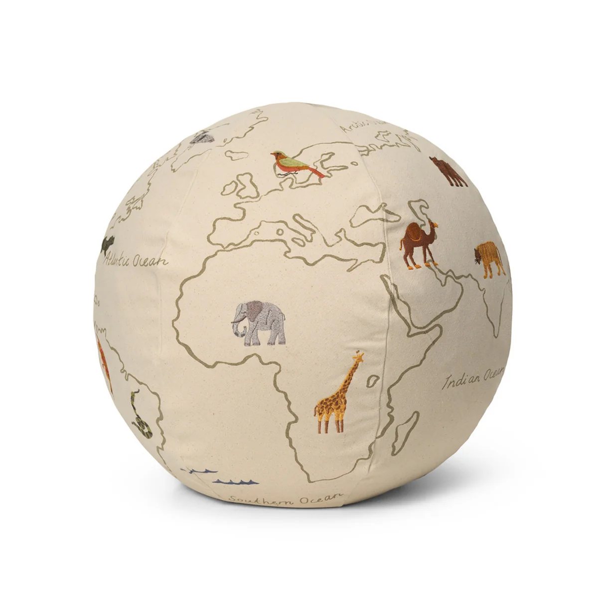 Ferm Living - The World Pouf, off-white