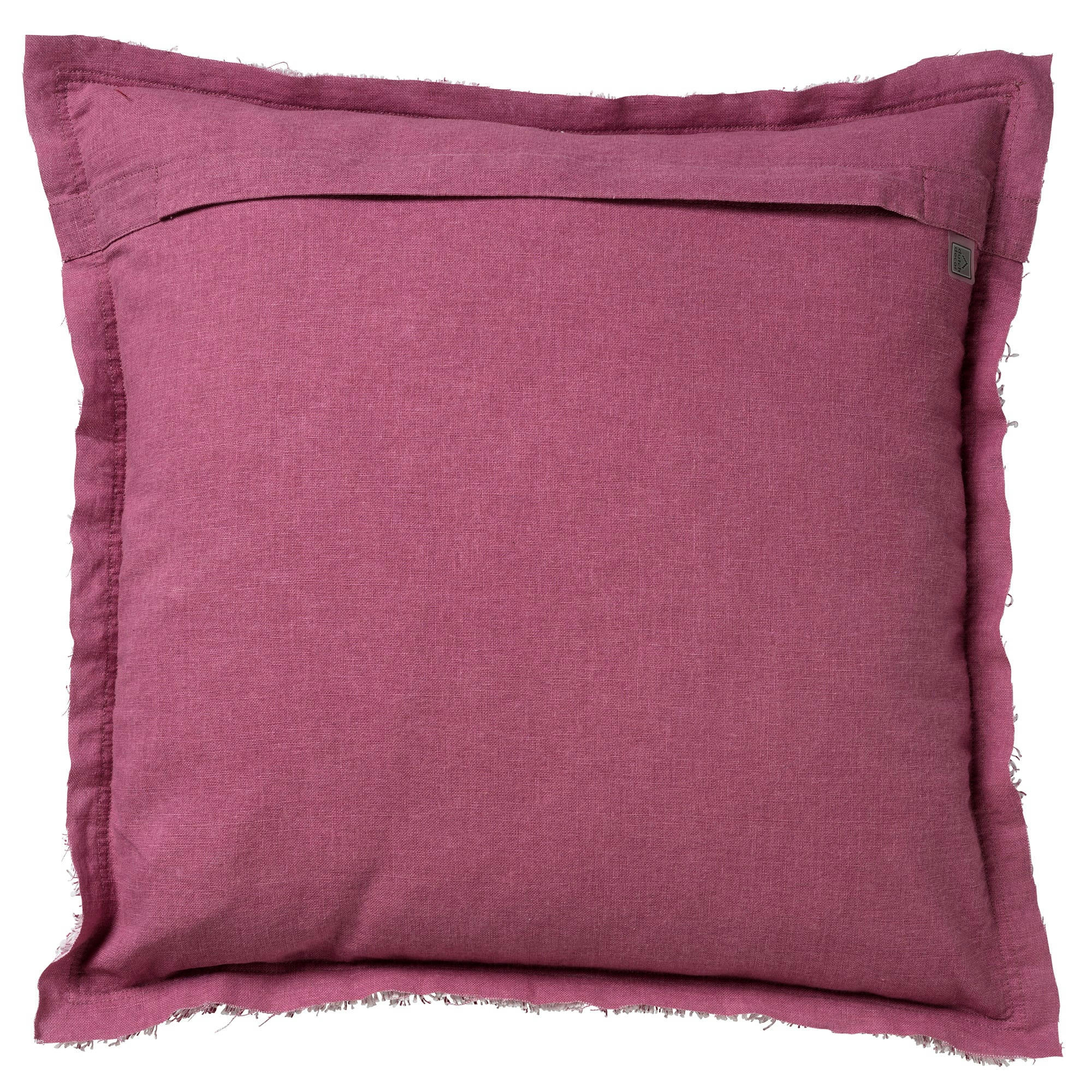 - Housse de coussin rose en coton-45x45 cm uni