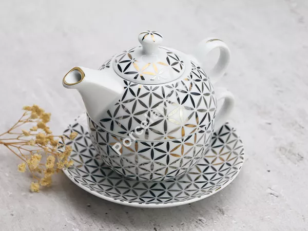 Komplet do herbaty (3el) Bogucice - Lenta 1026 Tea for one