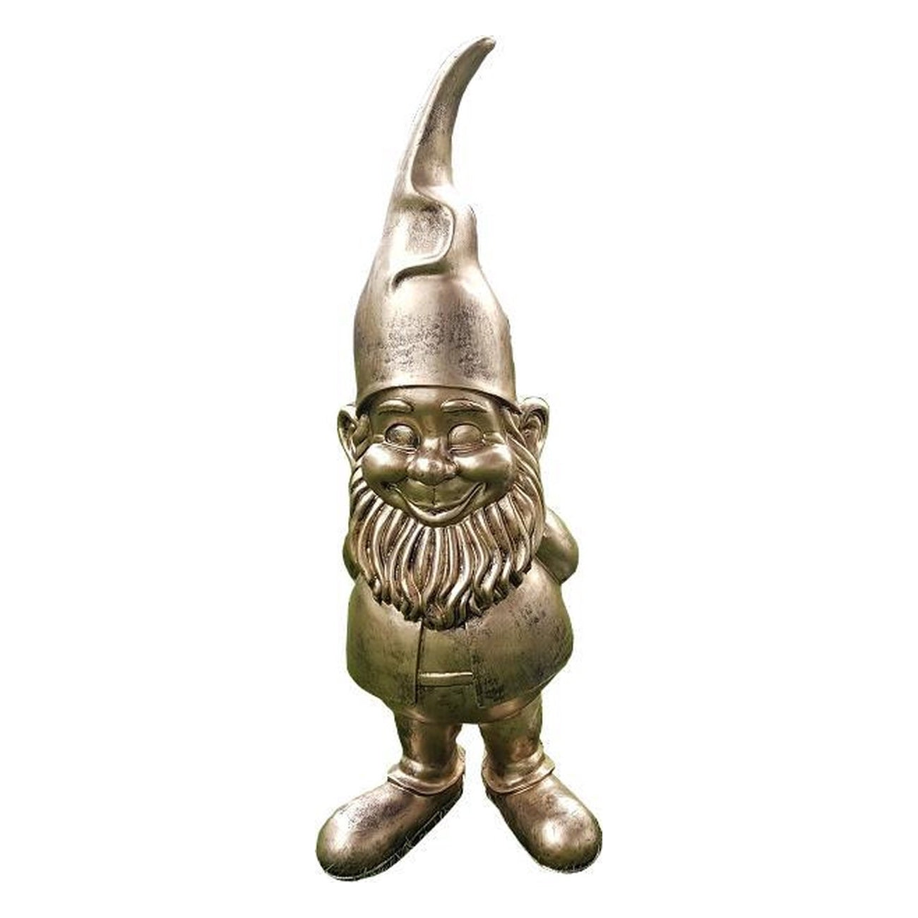 Vtw Living - Tuinkabouter - Kabouter - Goud - 100 cm hoog