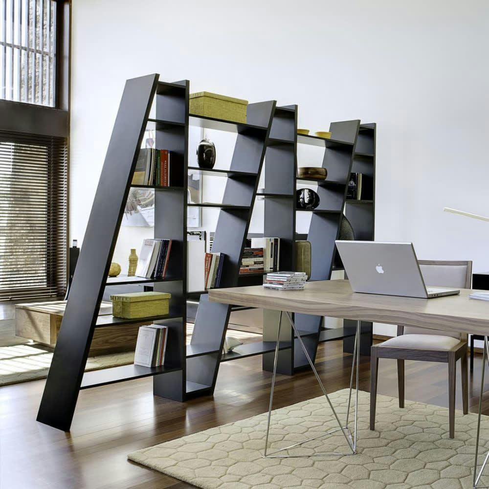 DELTA - Bibliothèque  placage noir