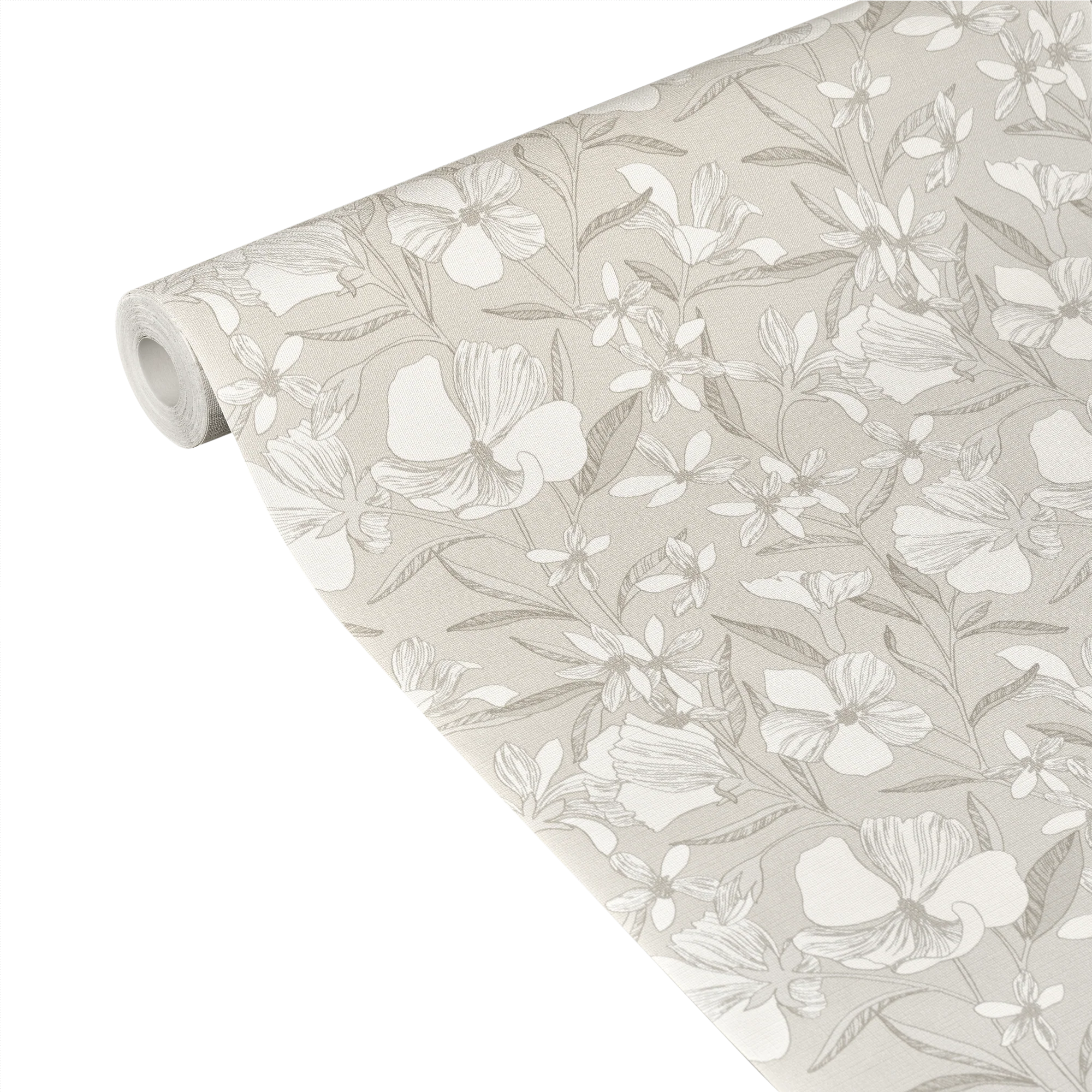 Papier peint intissé SONIA coloris beige naturel