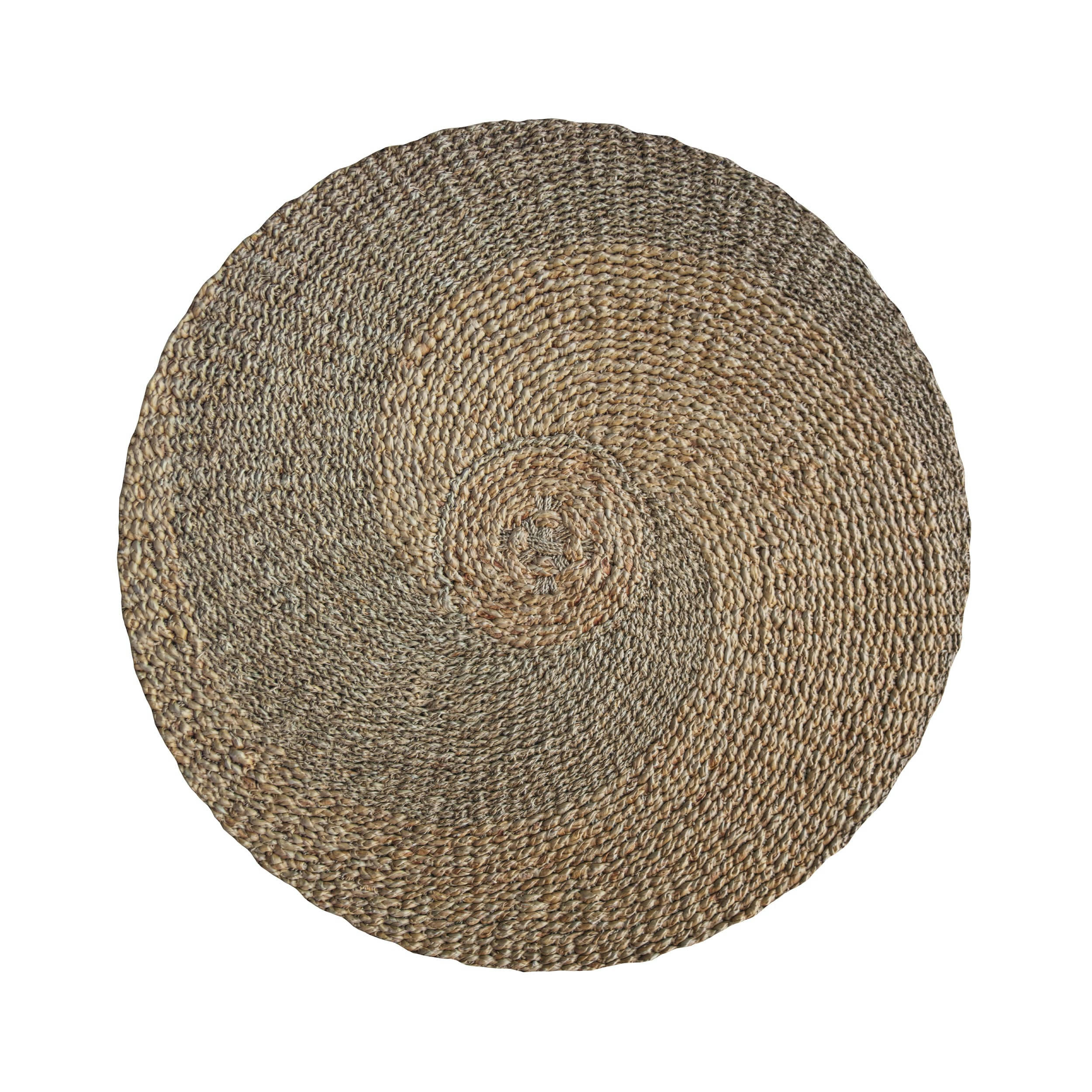 YVY - Tapis rond ∅120cm en jacinthe d'eau