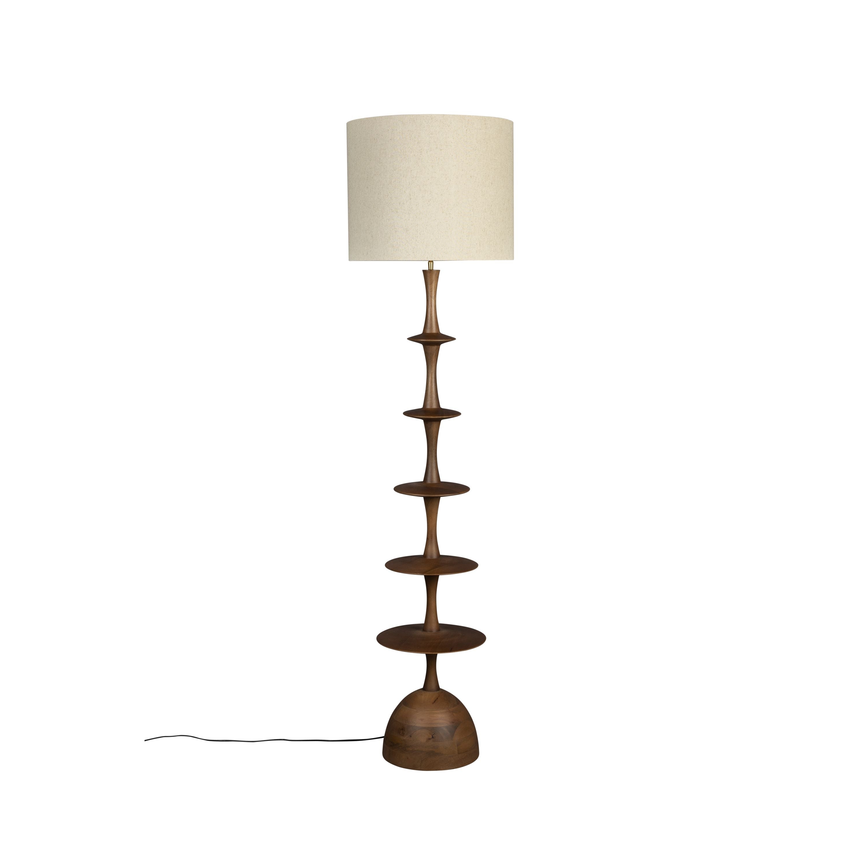 Dutchbone Cath Vloerlamp Hout Bruin