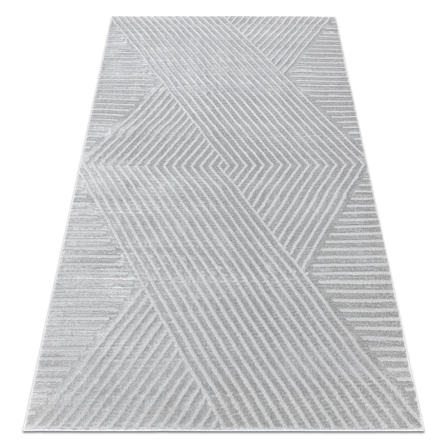 Dywan BALANCE 1503 szary - Geometryczny, strukturalny, glamour80x150 cm