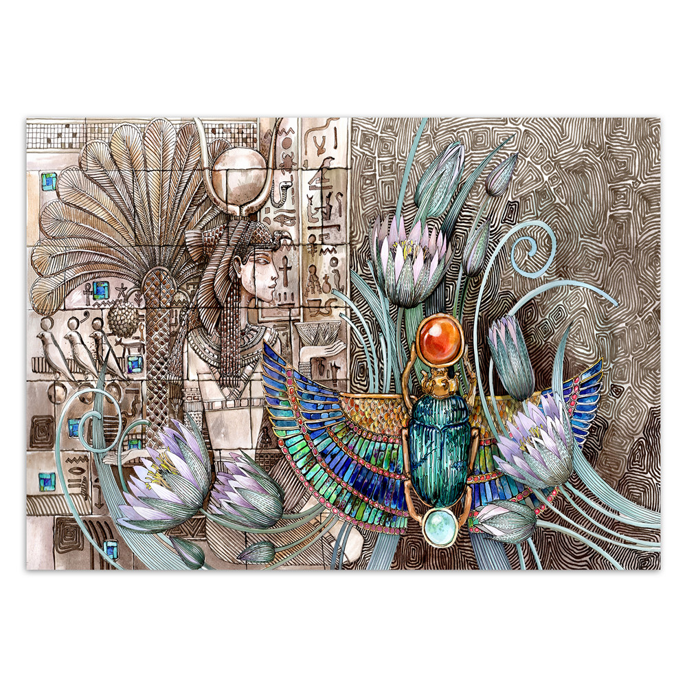 Feeby Fototapeta, Egipt hieroglify skarabeusz 150x105