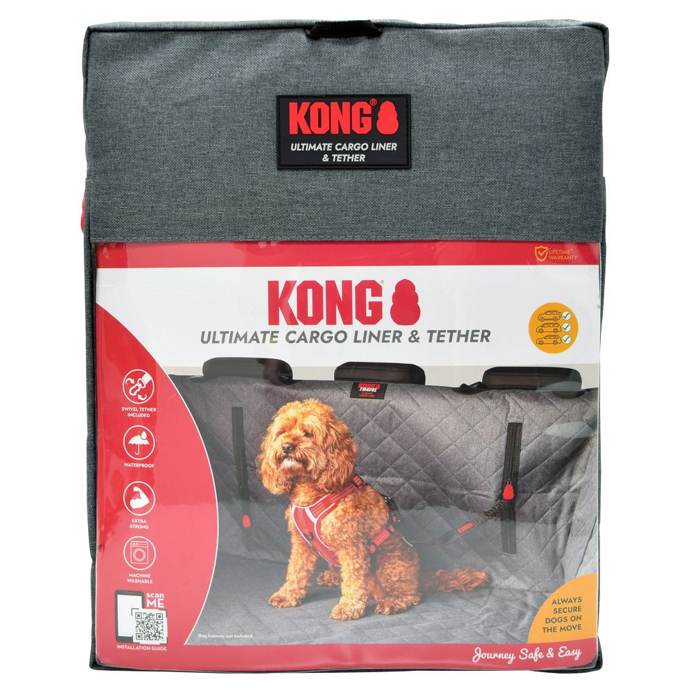 KONG Ultimate Car Protection Cover with Seat Belt