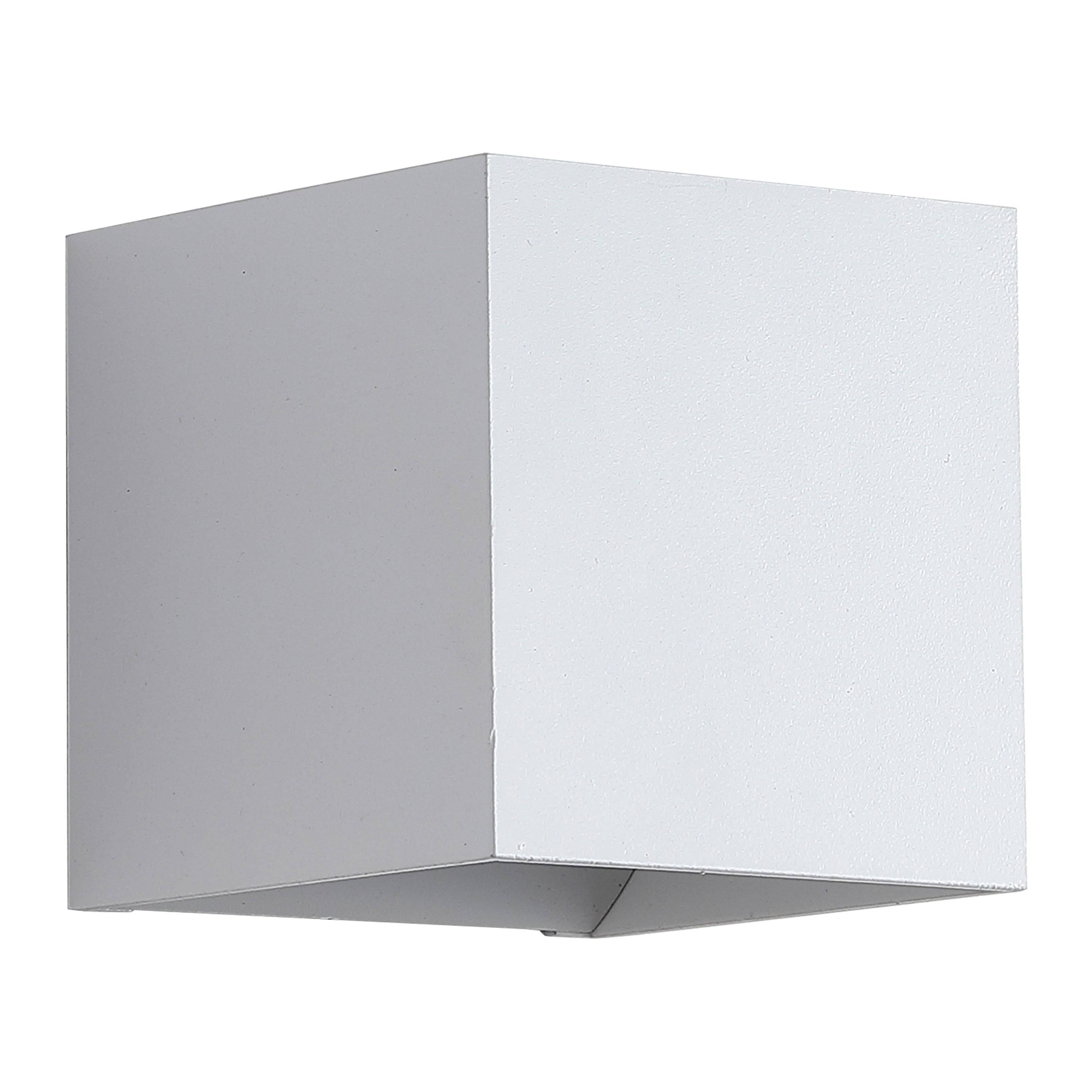 Searchlight Wall Wandlamp Vierkant - H 9,7 cm - Wit