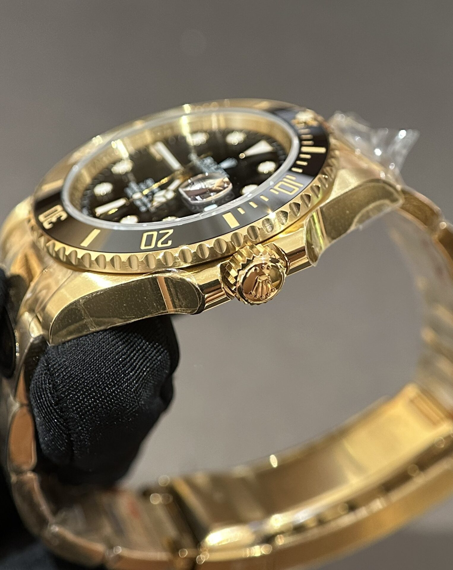 Rolex Submariner 116618LN YG Plated Black Dial 40mm Oyster Super Clone