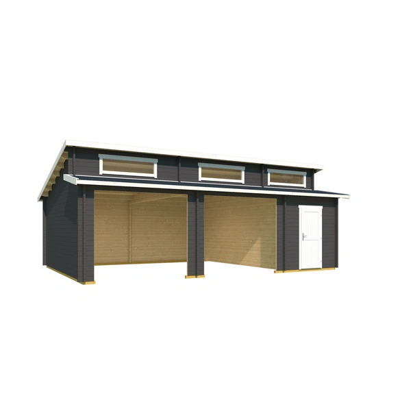 Blockgarage »Hawaii«, BxT: 780 x 580 cm (Außenmaße)