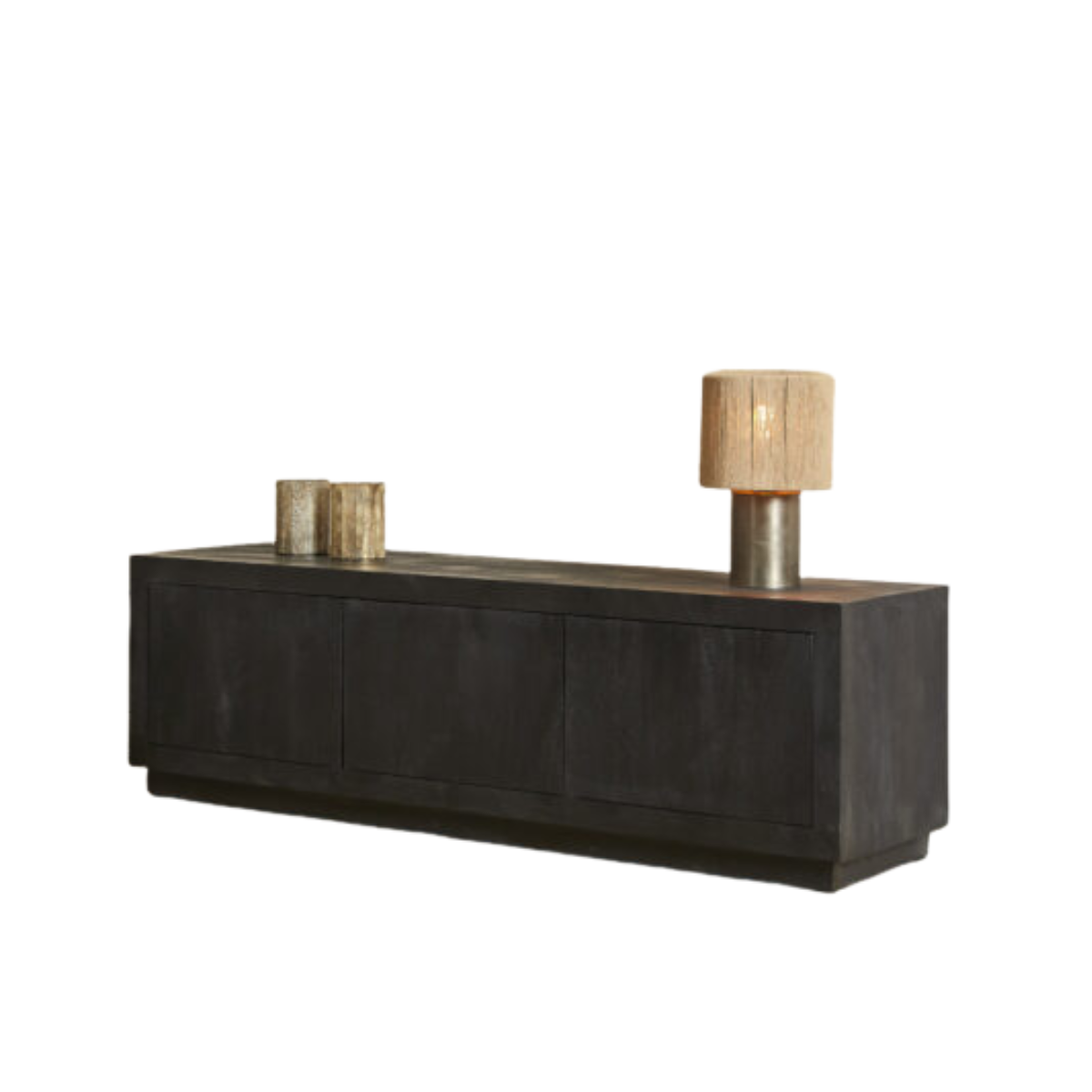 StarFurn Tv-meubel Brussel - Zwart Hout - 150x42x46cm