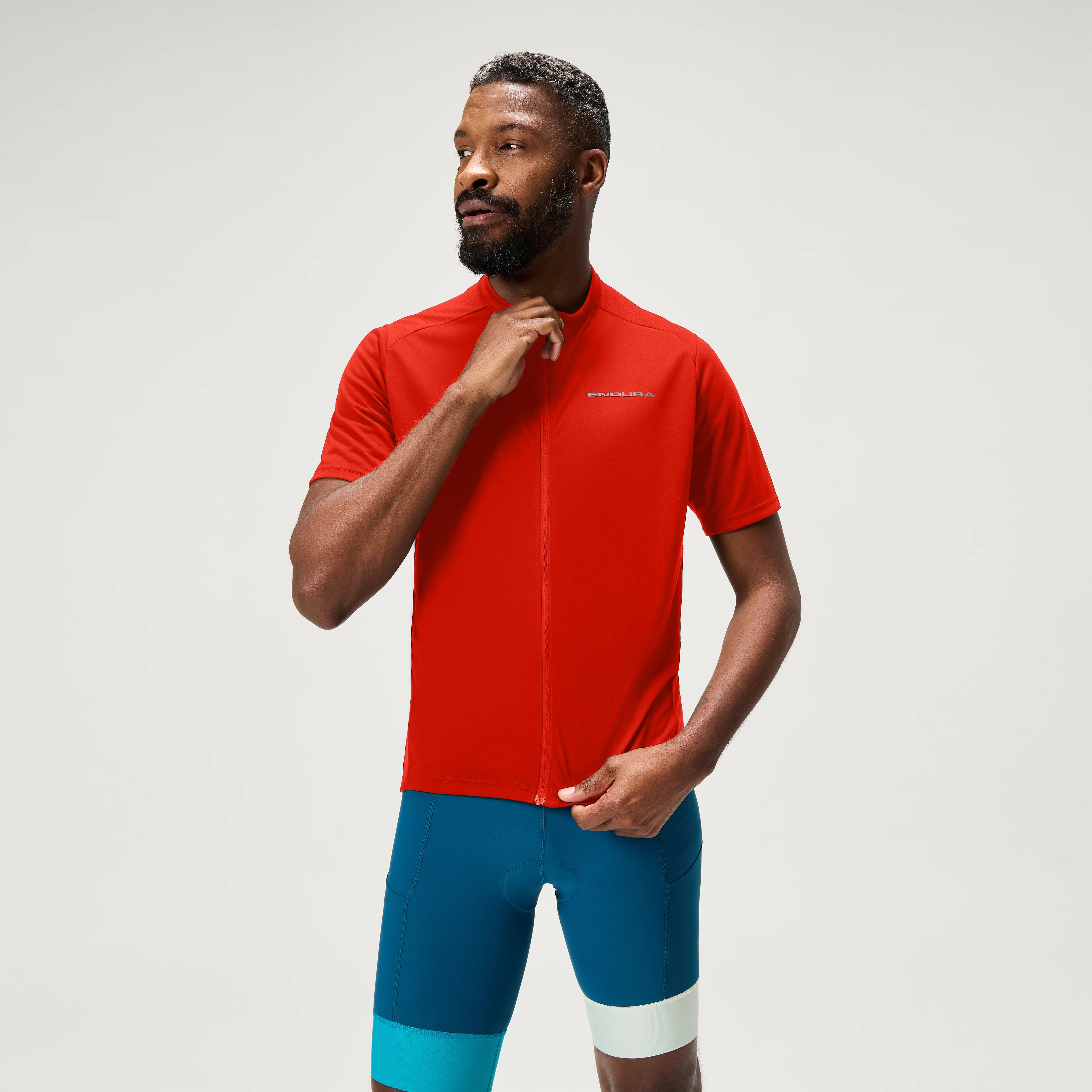 Men's Loop S/S Zipped Jersey - Flame Red