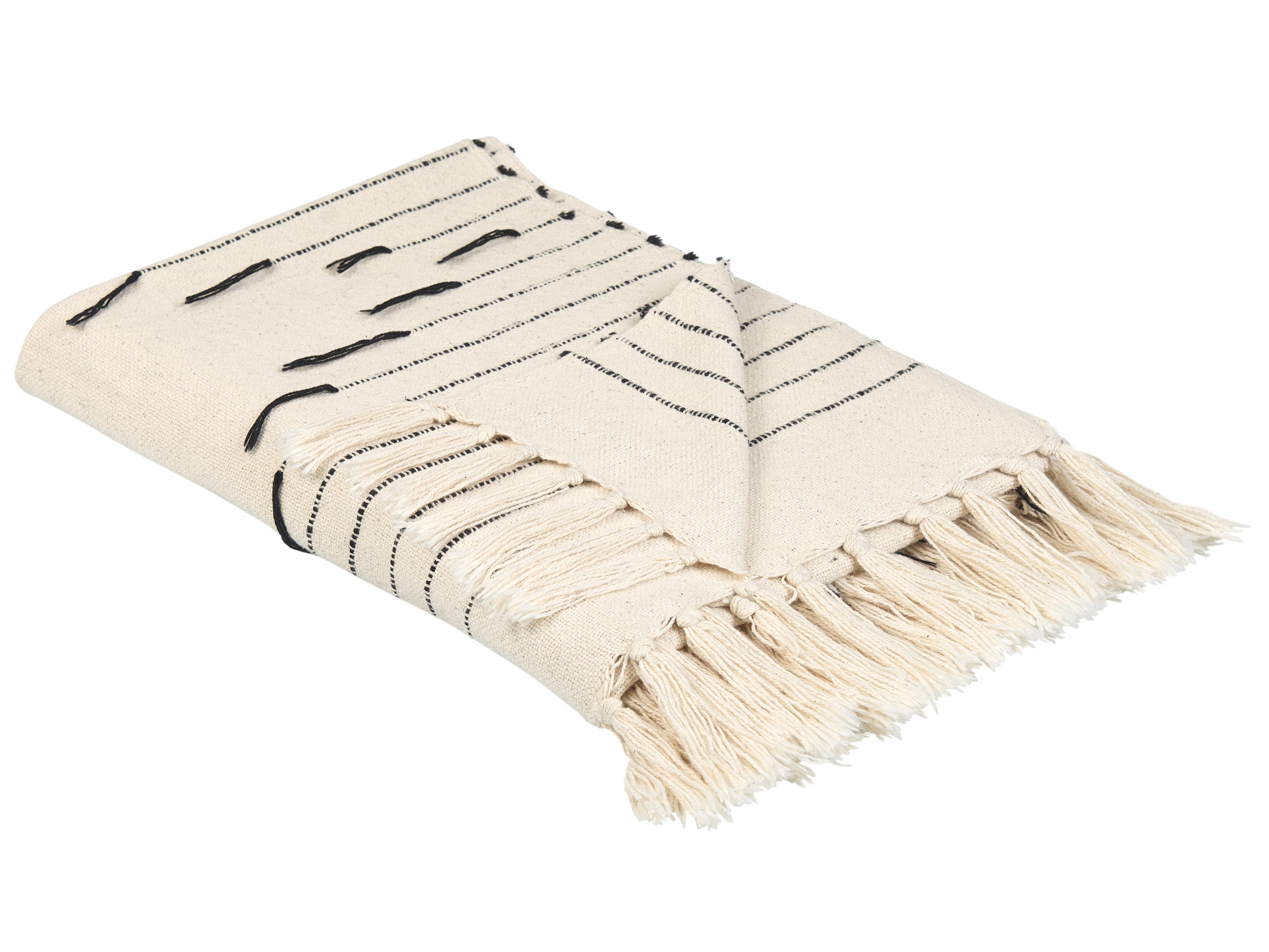 Blanket ULUYOL Cotton 130 x 170 cm Beige