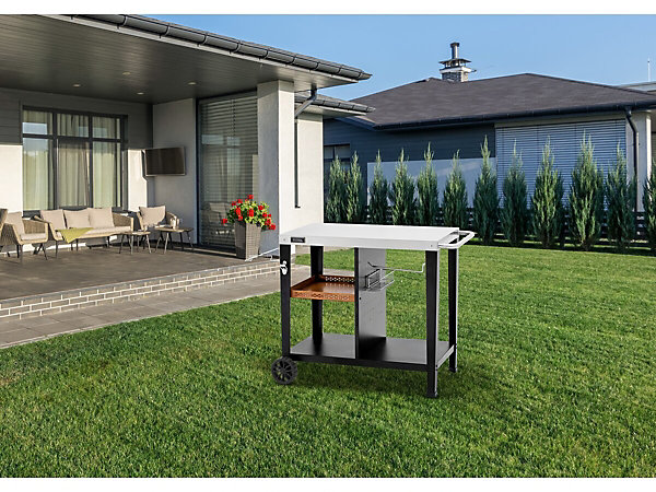 Desserte de barbecue en métal 
