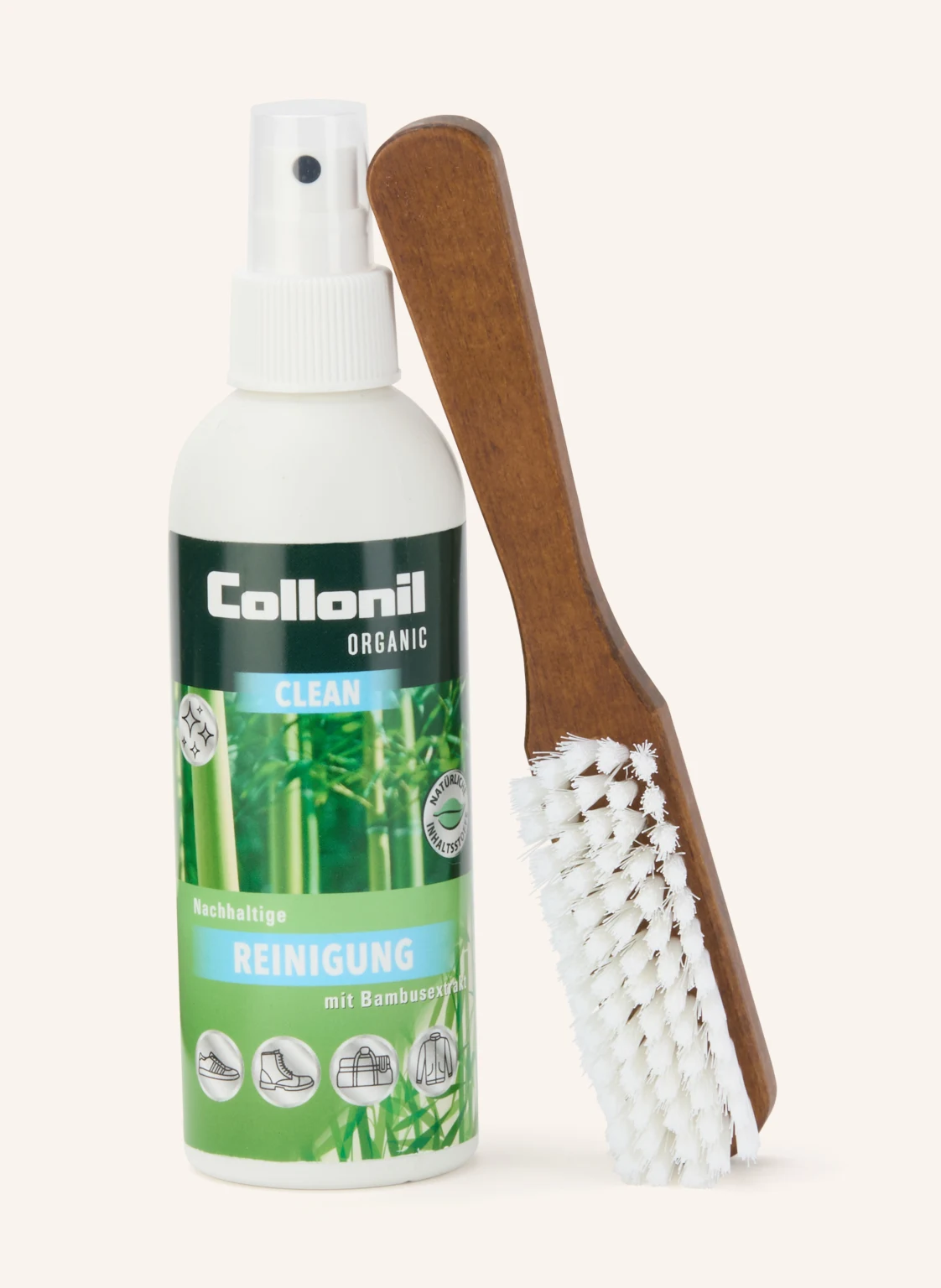 Collonil Schuhpflege-Set ORGANIC CLEAN: Reinigungsspray und Bürste