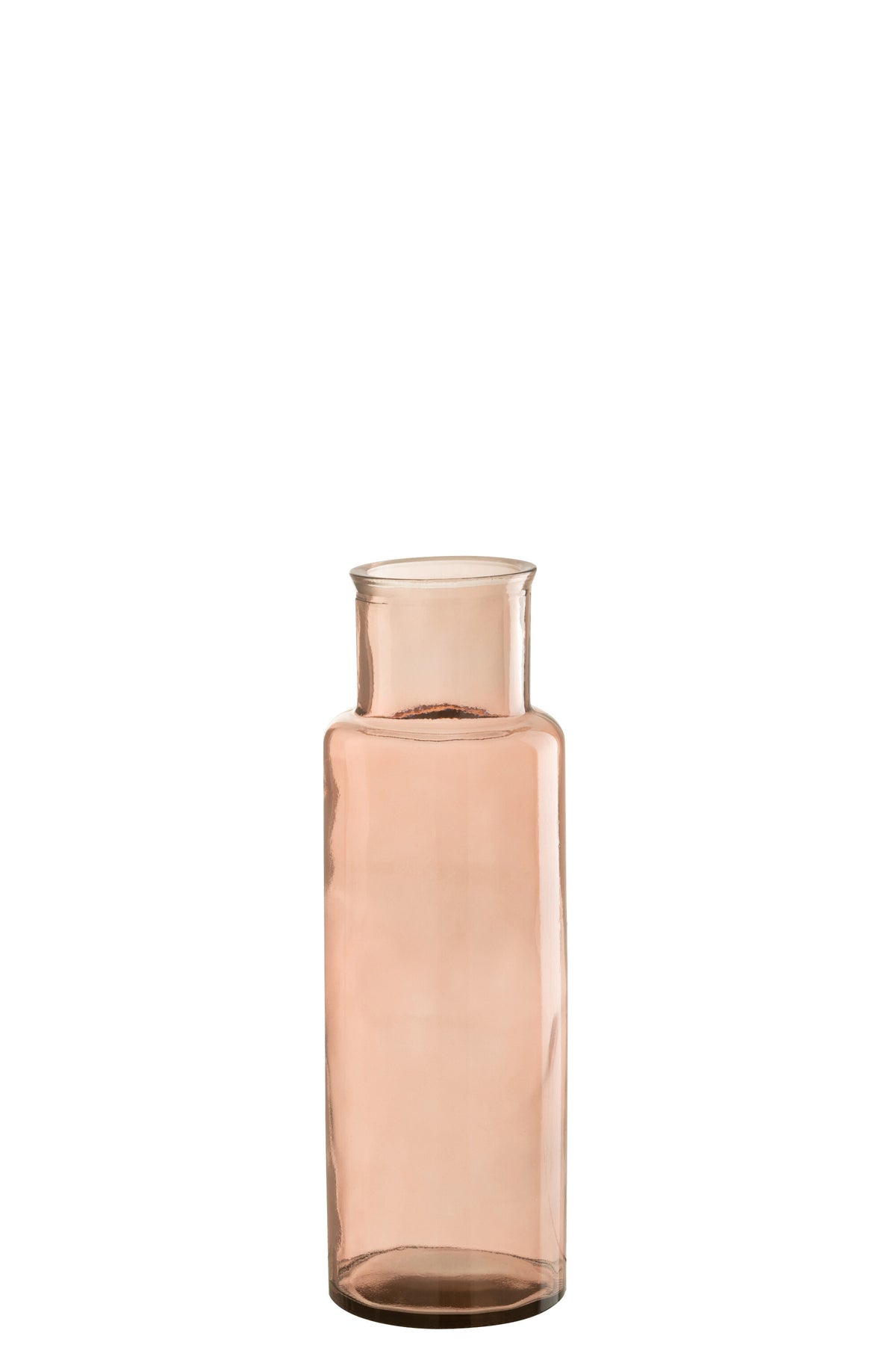J-Line vaas Cilinder - glas - lichtroze - small - 44.5 cm hoog