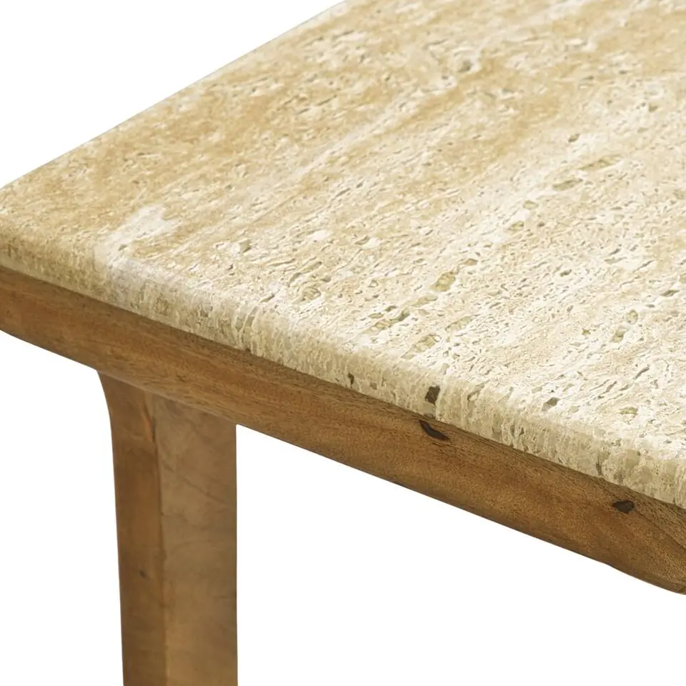 Bijzettafel Zeno - naturel - 40x30x66 cm