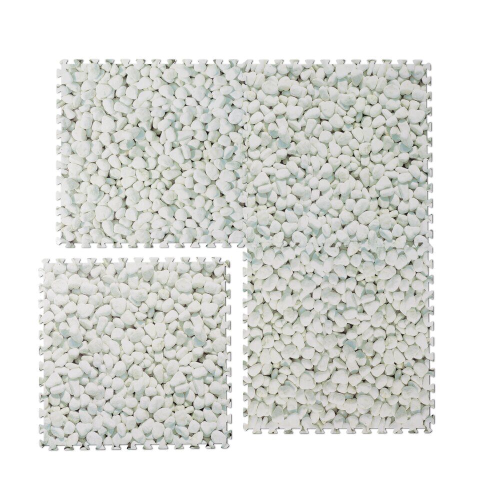 Dalle de protection piscine et spa mousse galets 90x90cm x8