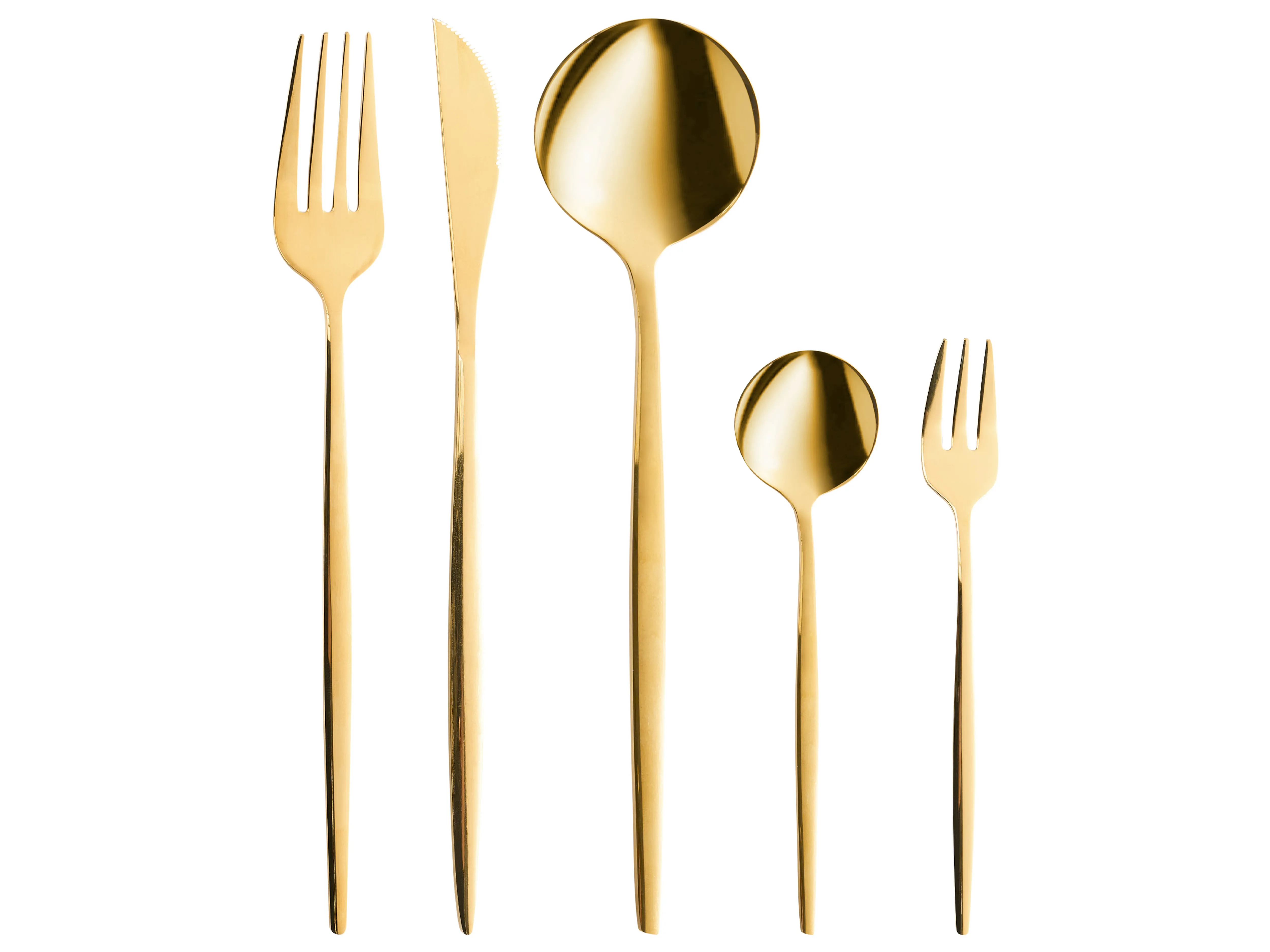 30 Piece Cutlery Set RIGATONI Gold