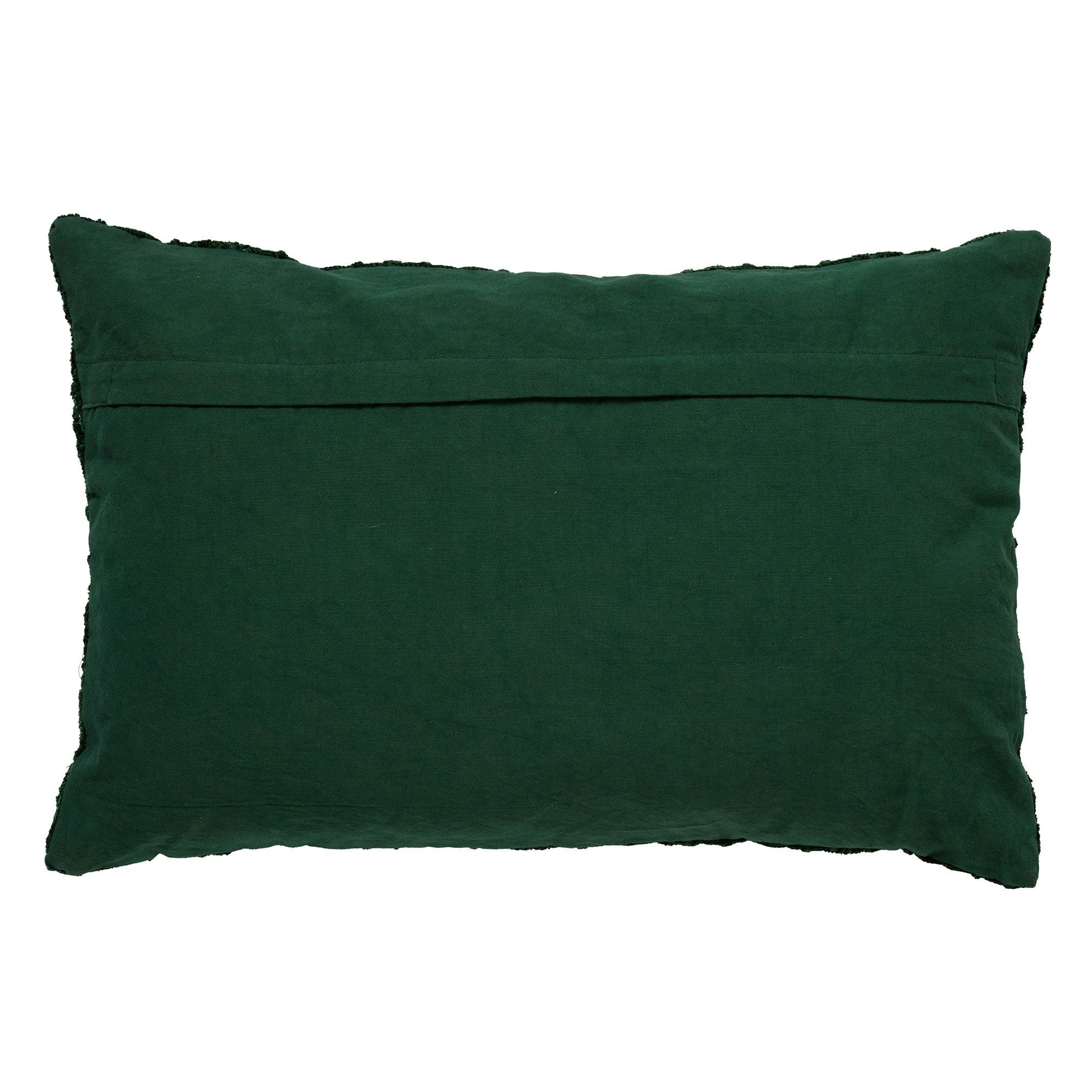 - Housse de coussin vert en coton-40x60 cm avec motif fleuri