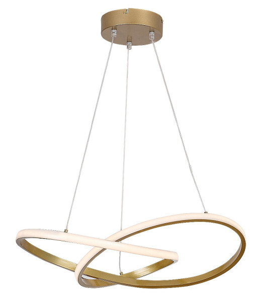 Lampa wisząca CASTIEL złoto-biała LED 1x36W Ciepła biel 2380lm Rabalux