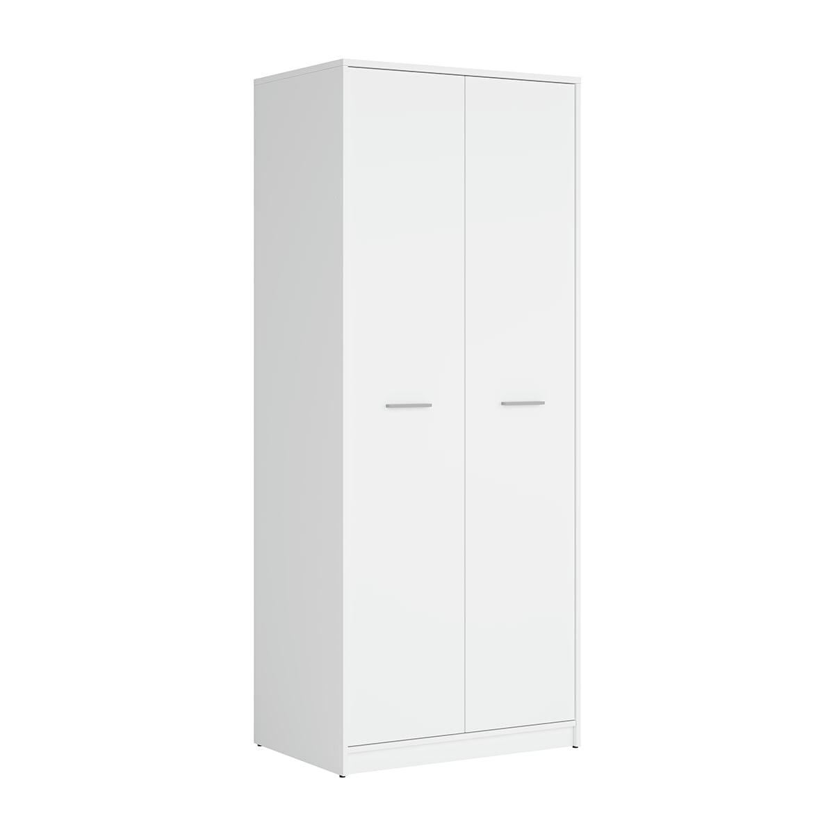 - Armoire 2 portes stratifiés blanc
