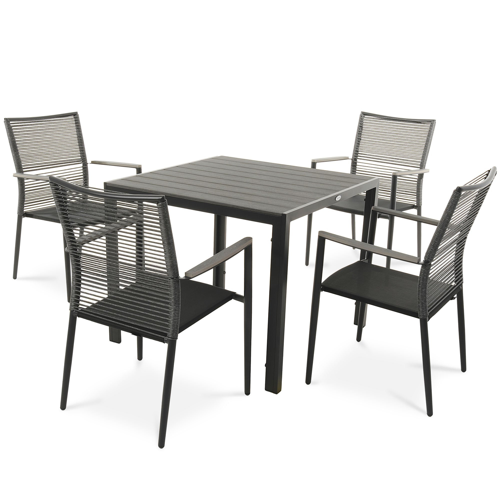 Zestaw mebli ogrodowych aluminiowych di volio Carineo 4 1