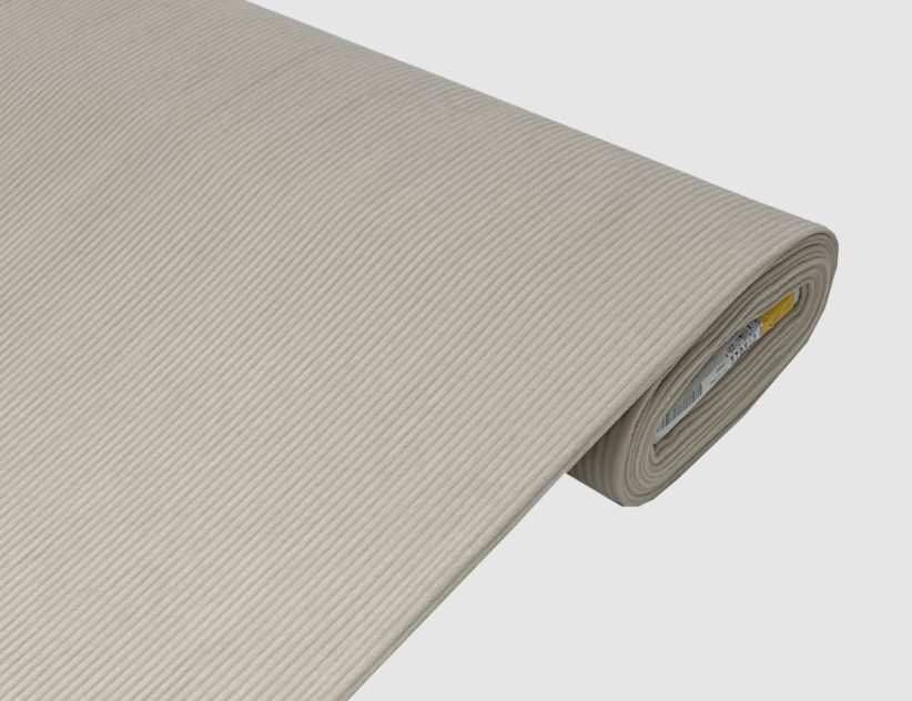 Cordstoff Uni Natur