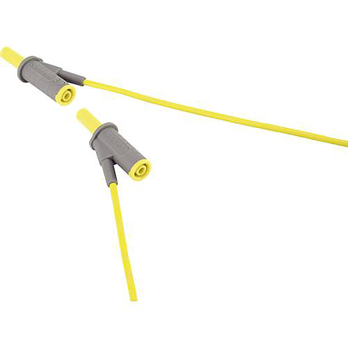 Cordon de mesure de sécurité 4 mm banane mâle - câble pour appareil de test, 10 A, accessoire de mesure d'électricien.