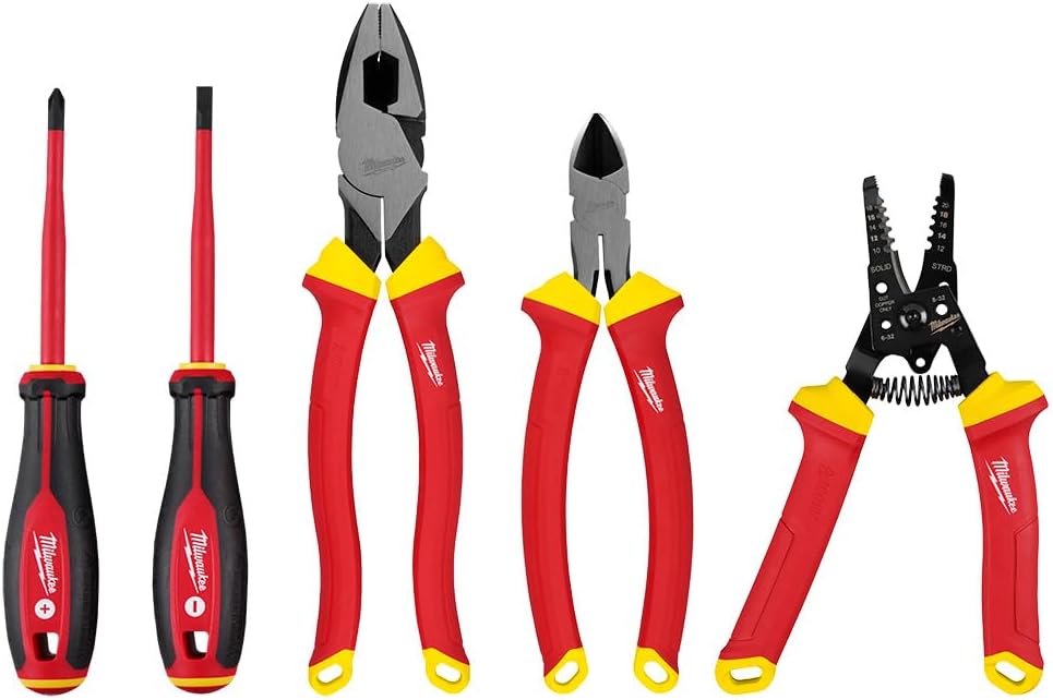 Milwaukee 5PCS Insulated Screwdriver and Pliers Kit 1000V 48-22-2215