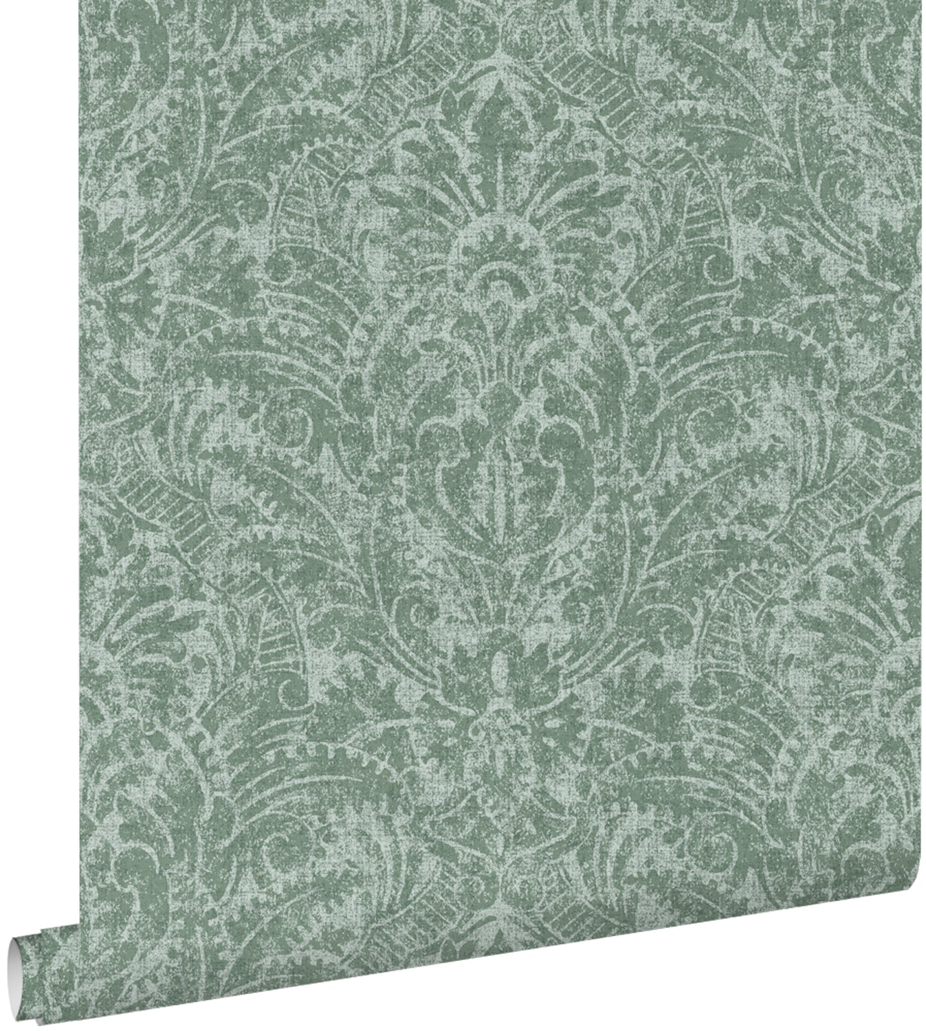 ESTAhome behang ornamenten blauwgroen - 50 x 900 cm - 131614