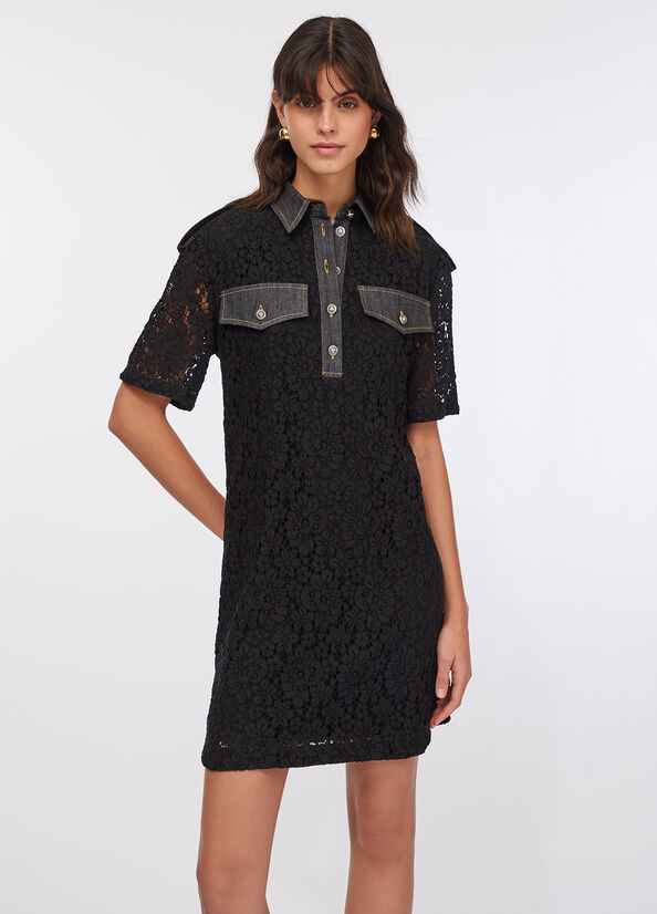 Abito corto in pizzo