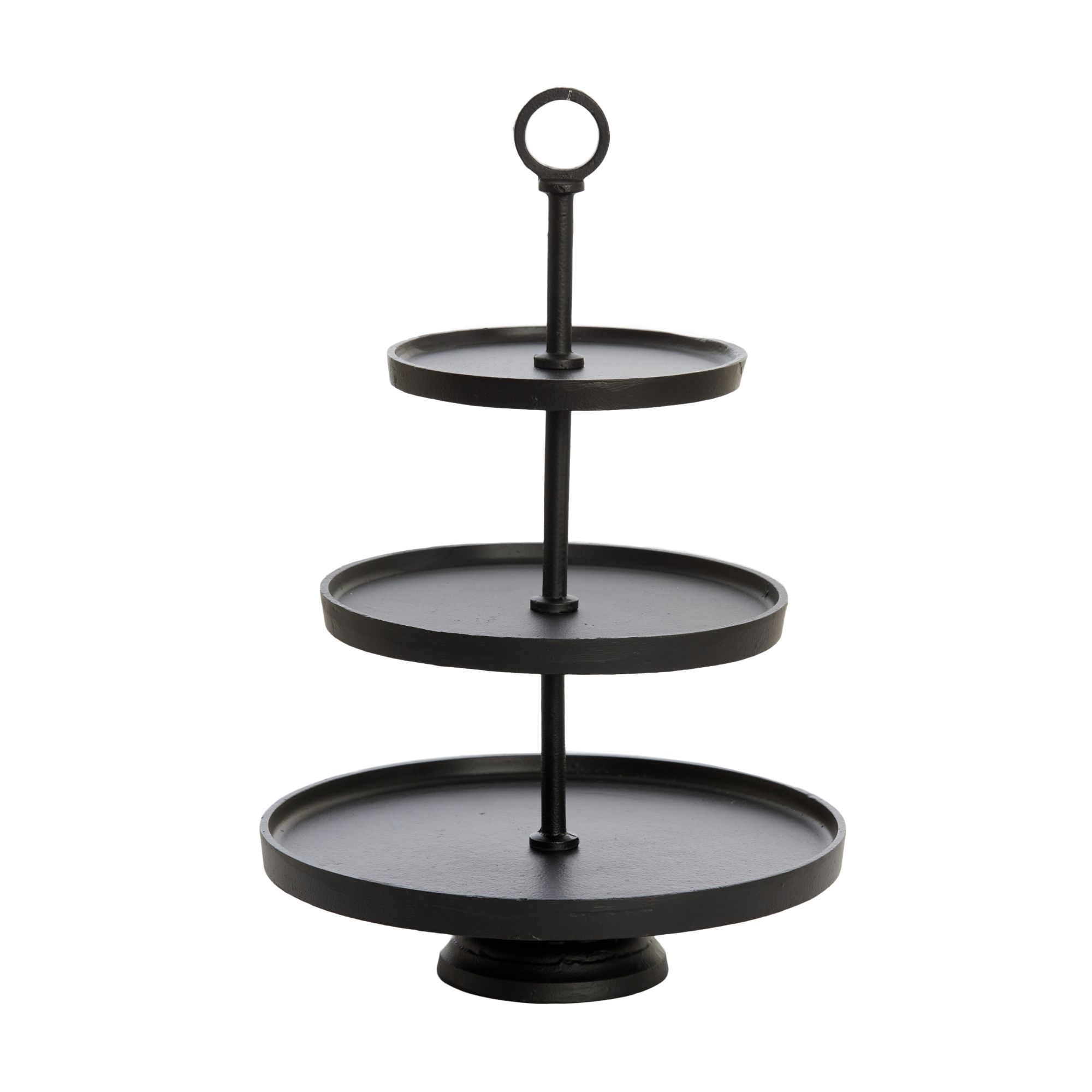 Light & Living etagere Marozu - zwart - Ø32cm