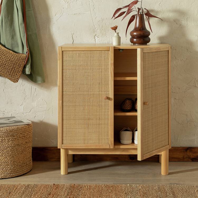 Habitat Simone 2 Door Shoe Storage Cabinet - Oak