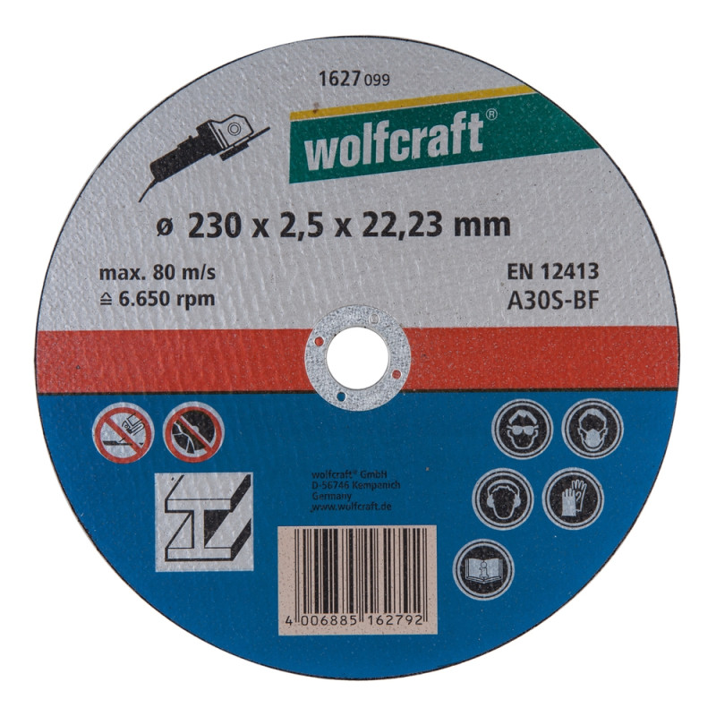 Disque à tronçonner le métal Ø 130 x 2,5 mm WOLFCRAFT