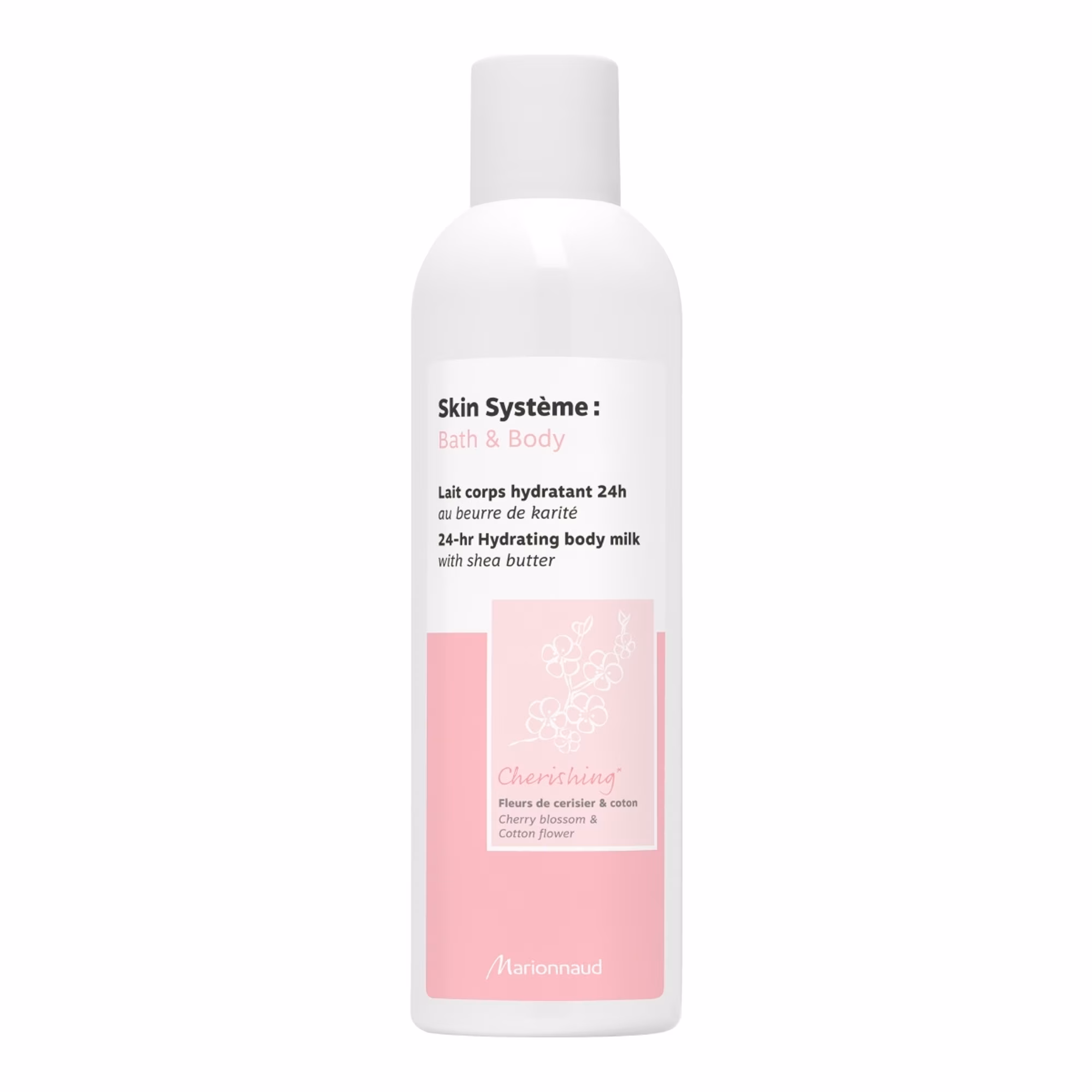 SKIN SYSTÈME : BATH & BODYLait corps hydratant 24h Fleurs de cerisier & coton