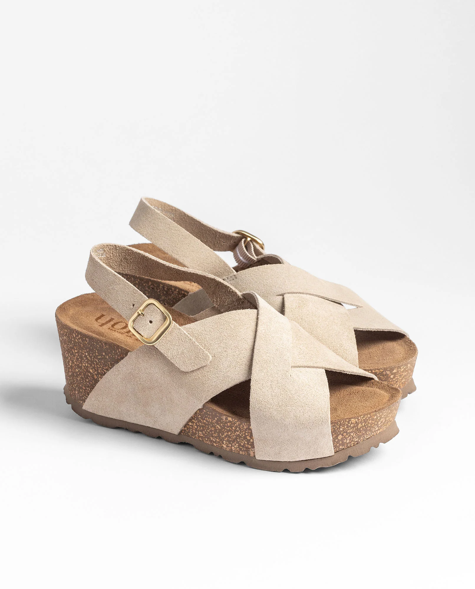 Sandalia cuña BARI-263 beige