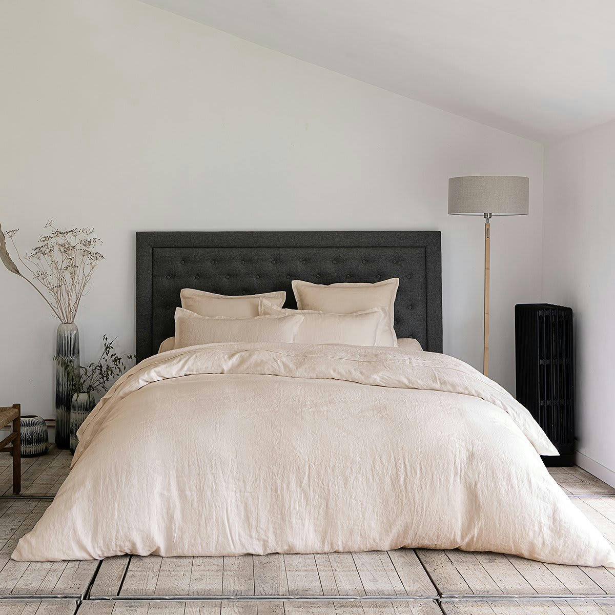 LIN LAVÉ LINA - Housse de couette lin nude 140x200 cm