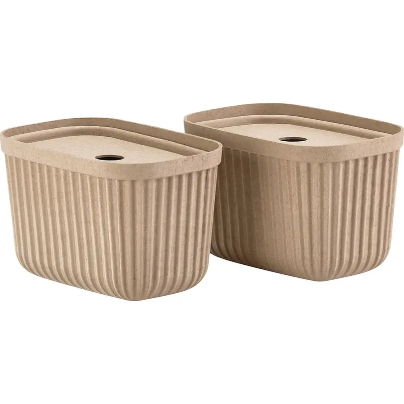 Aufbewahrungsbox 2er-Set Pulp