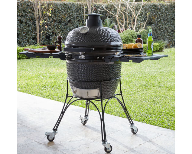 Firehawk Stringybark Kamado Ceramic Charcoal BBQ 56cm (22") - Grey