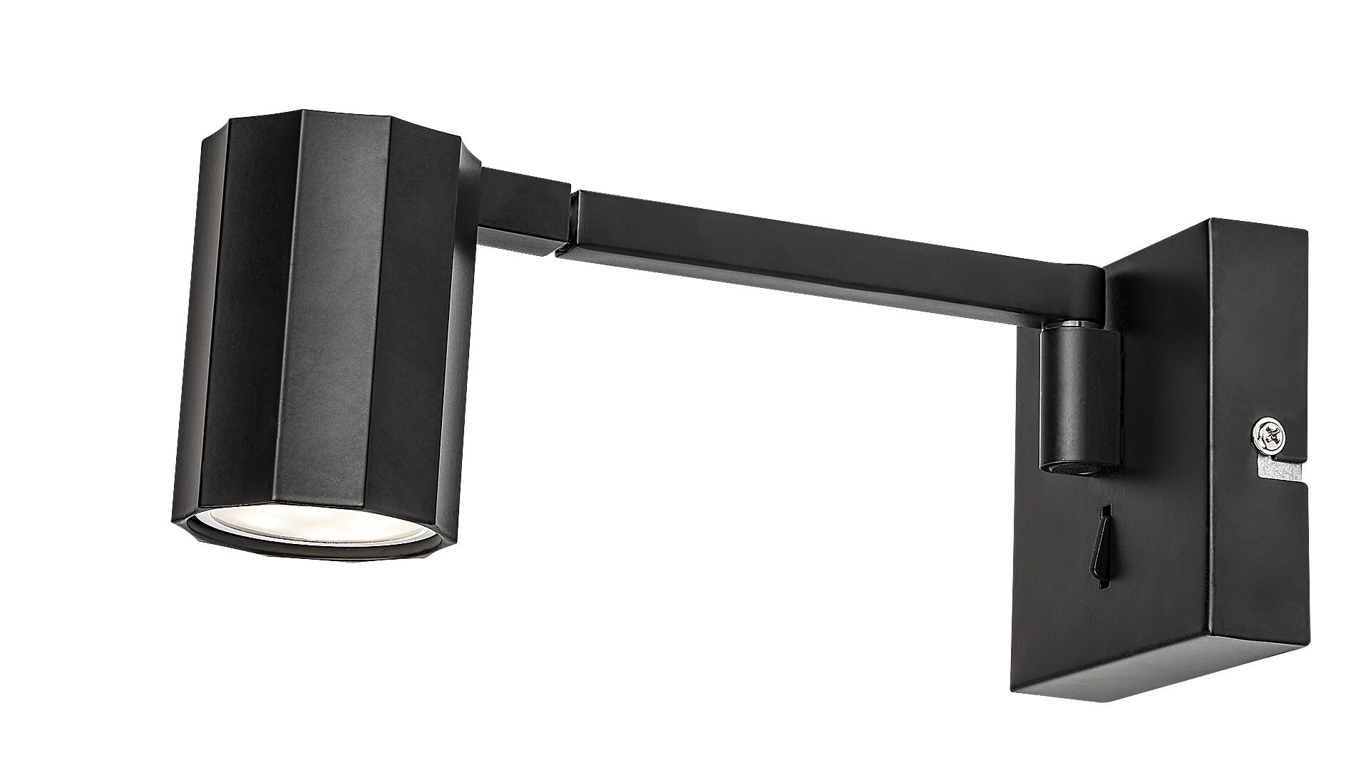 Kinkiet czarny matowy KARTER 1xGU10x5W wym:9x5x23cm IP20 Rabalux