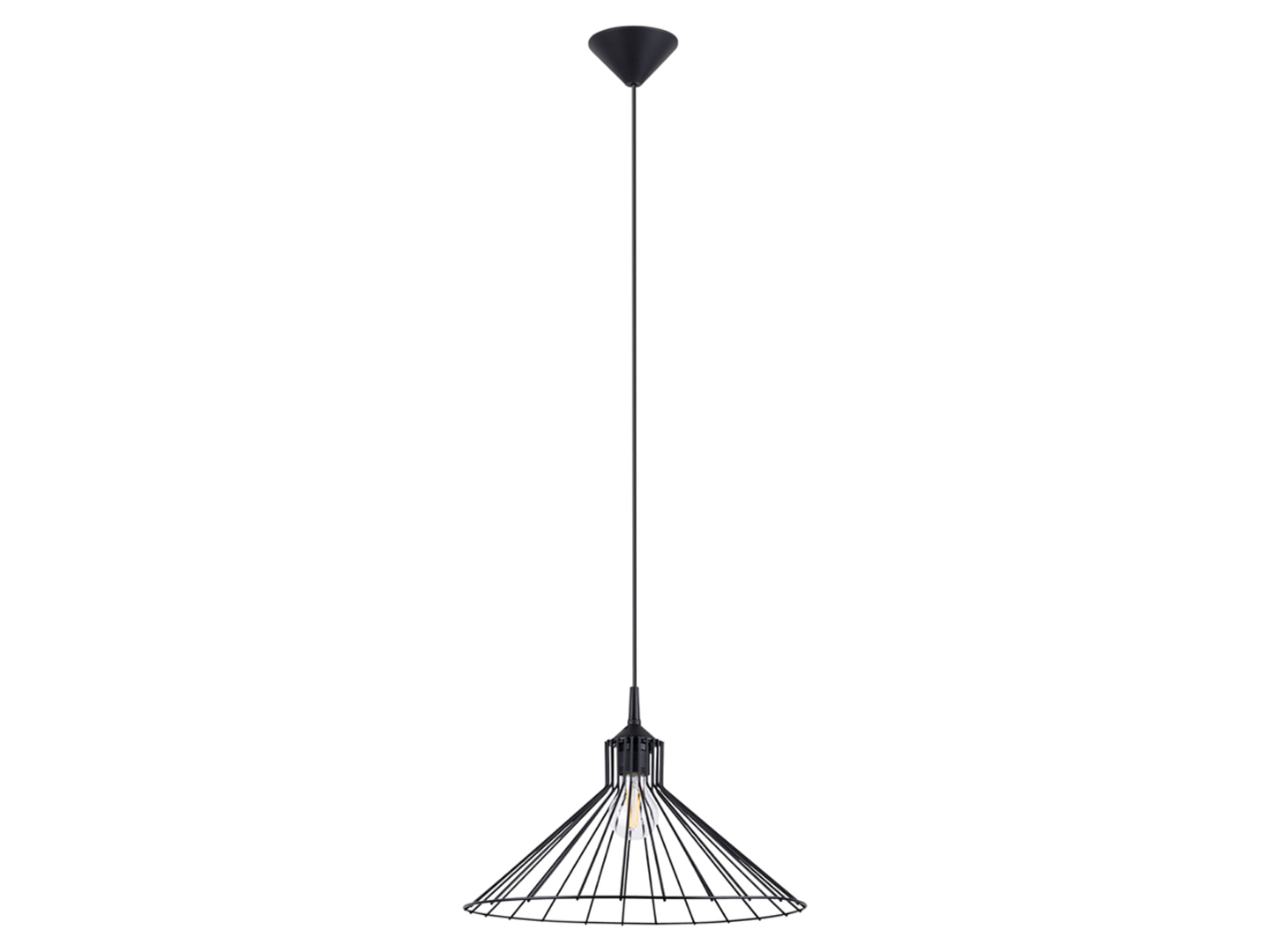 Lampa wisząca Eda stalowa czarna