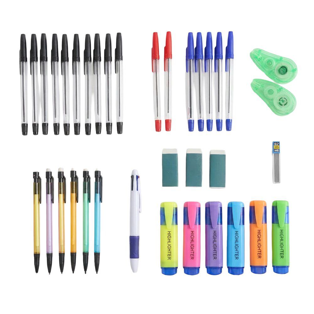 Kit essentiels papeterie 37 pièces
