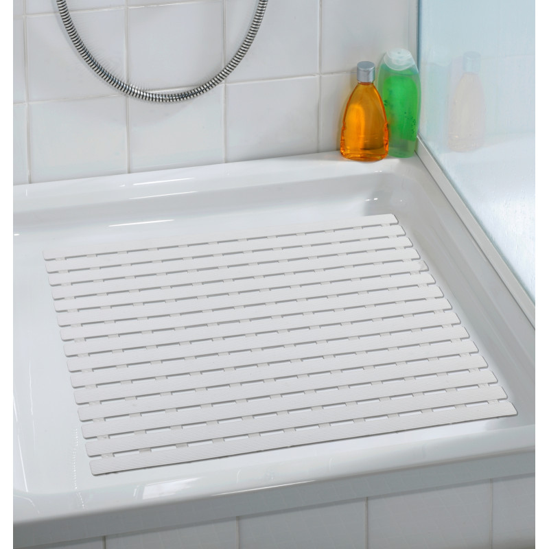 Tapis de douche Arinos blanc 54 x 54 cm WENKO