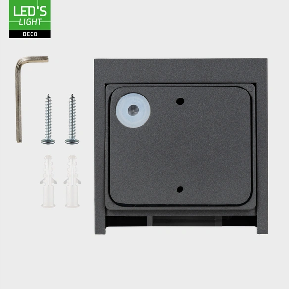 LED-Außenleuchte »Lumo Cube«, 1-flammig, G9, anthrazit, Aluminium/Polycarbonat, IP65