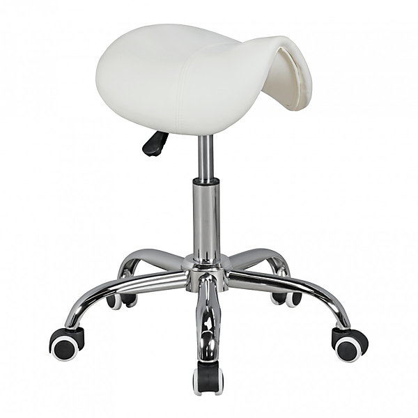 Design Tabouret à Roulettes Pivotant Rembourré Tabouret de bureau FineBuy