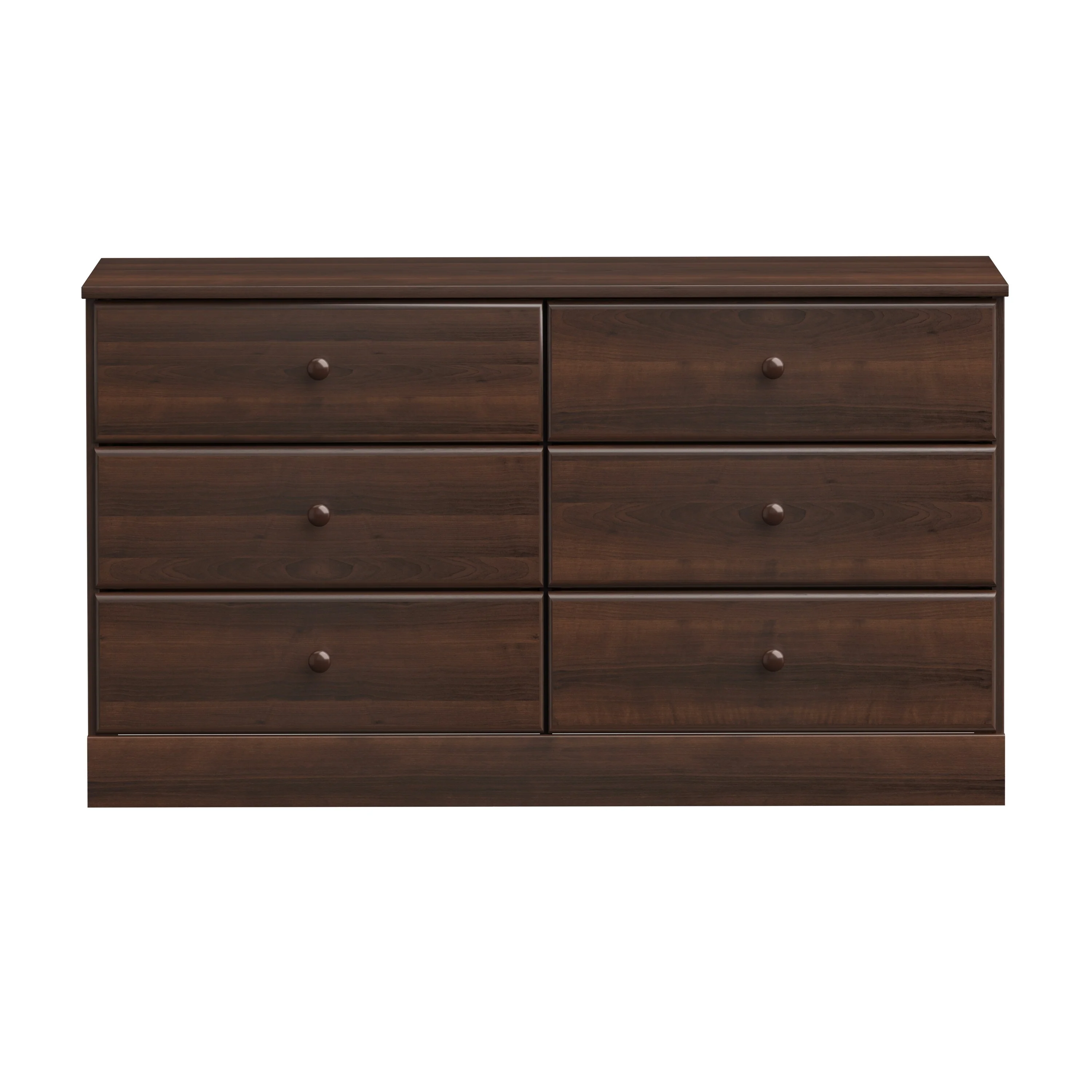 Prepac Astrid 6 Drawer Double Dresser for Bedroom, Wide Chest of Drawers, Bedroom Furniture, Traditional Furniture