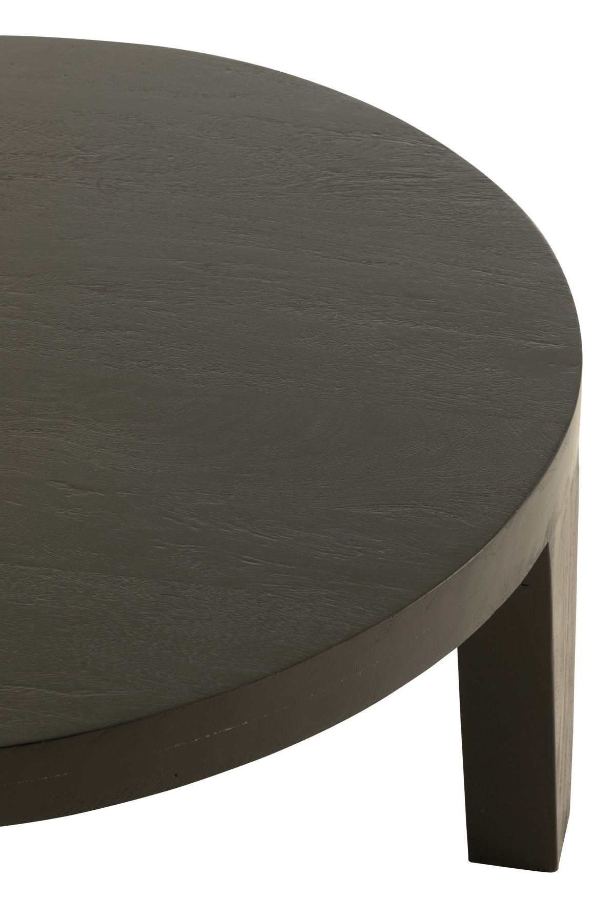 J-Line bijzettafel Rond - hout - matte zwart