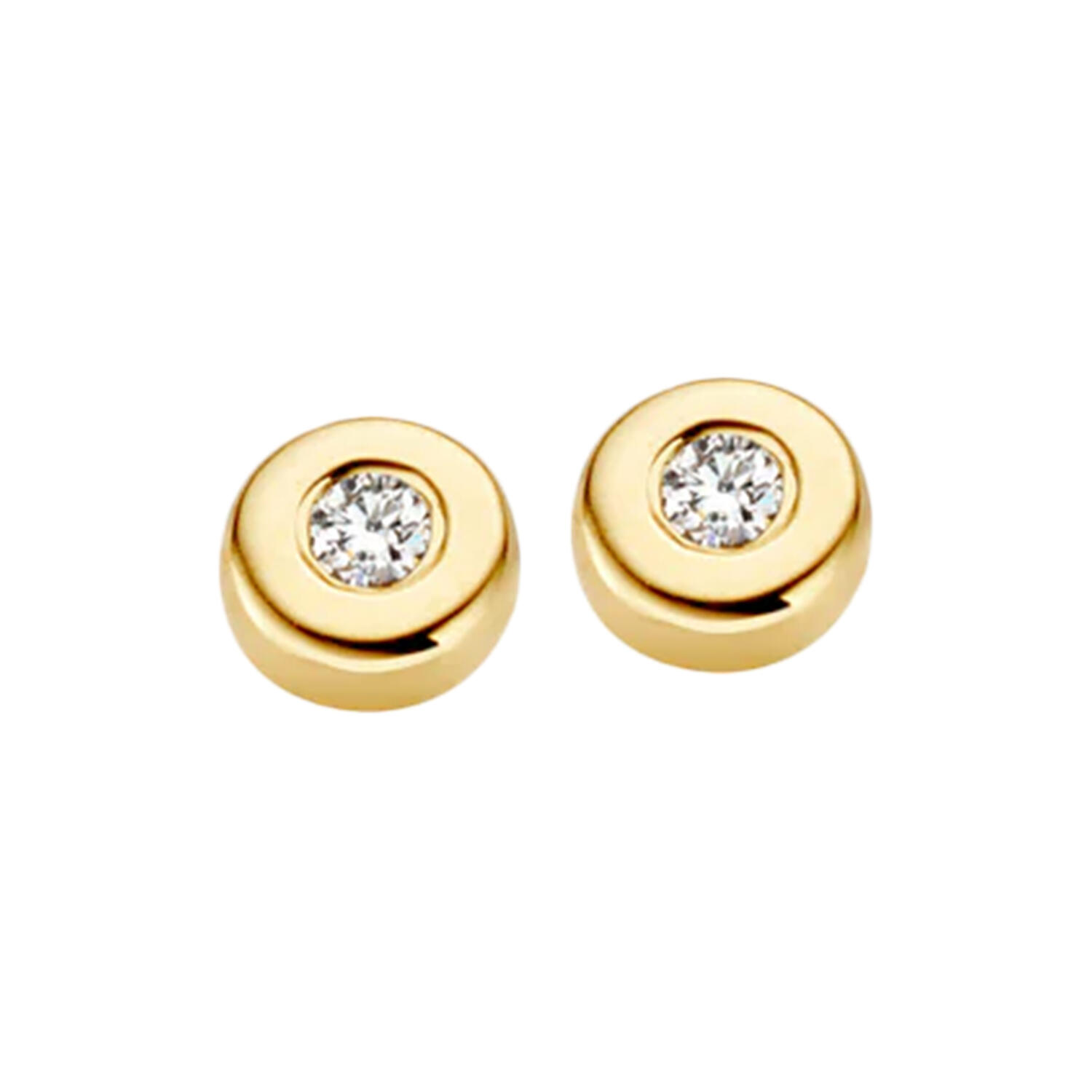 BELLE øRERINGE, guld/diamant