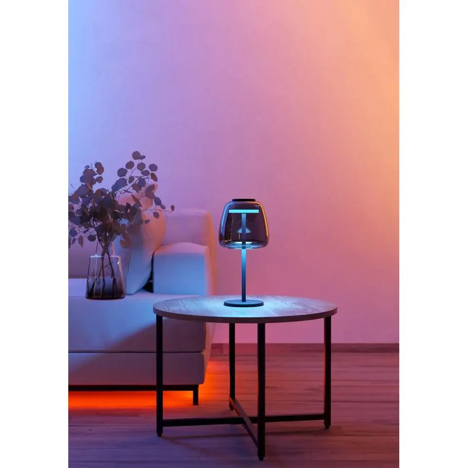 EGLO connect.z Alfero-Z Tafellamp - RGB - Glas - Zwart/Chroom